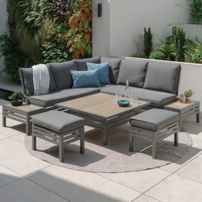 Monza Modular Dining Set with Adjustable Table