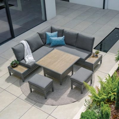 Monza Modular Dining Set with Adjustable Table - Image 2