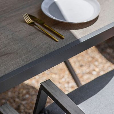 Monza 6 Seat Dining Set with 3m Parasol - Image 3