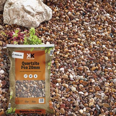 Quartzite Pea Pebbles 20mm