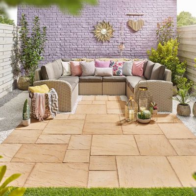 Abbey Paving 600 x 450mm - York Gold - Image 2