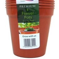 Flower Pot x 5 -Terracotta