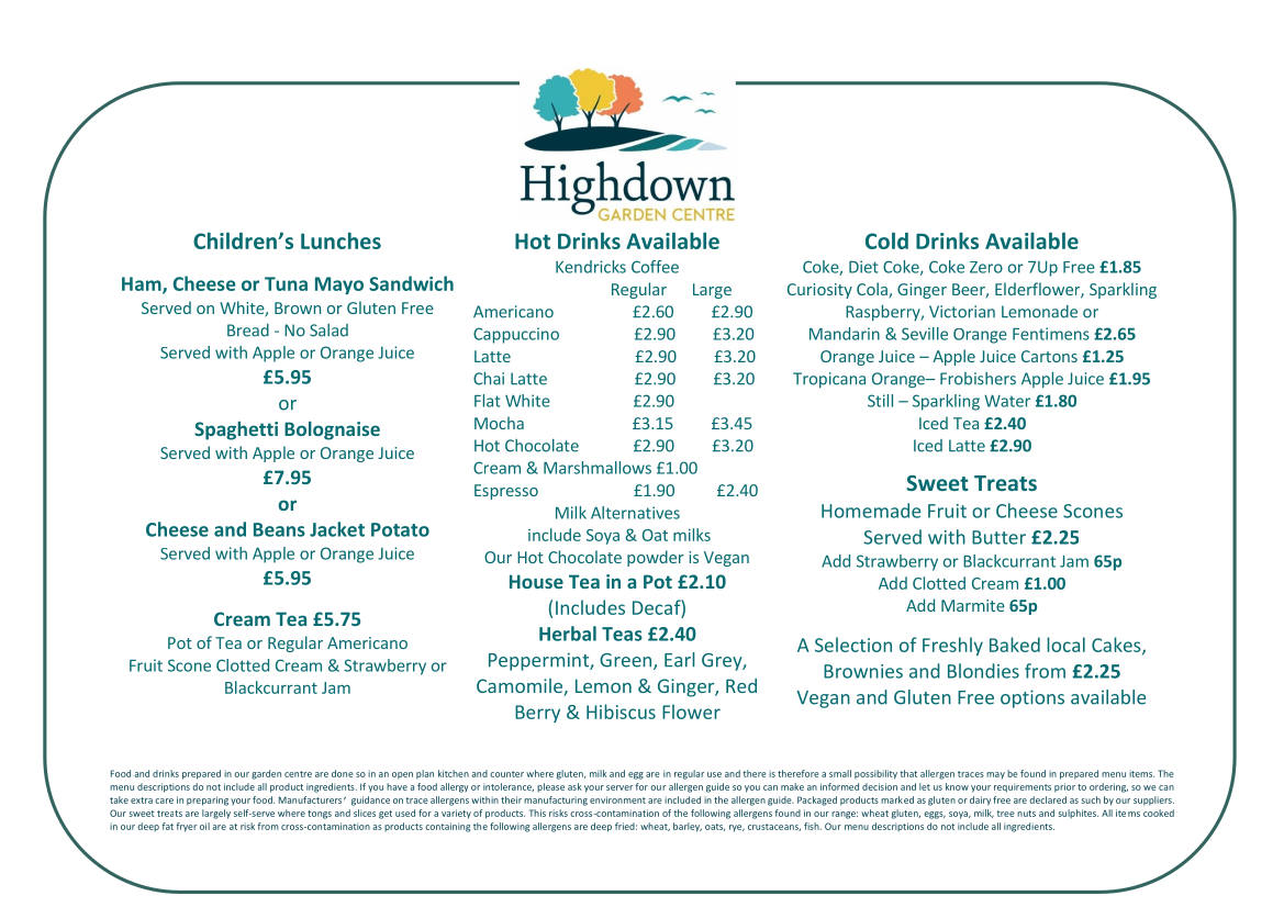 West On Centre Lunch Menu